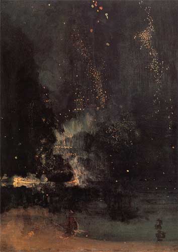 James McNeill Whistler's Nocturne in Black and Gold: The Falling Rocket