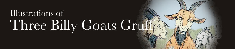 Illustrations of Three Billy Goats Gruff