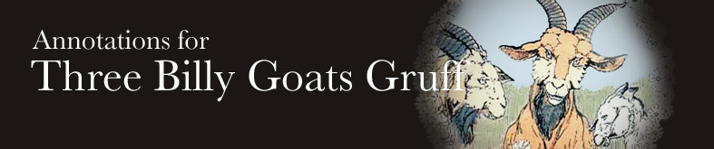 Annotations for Three Billy Goats Gruff