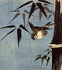 Sparrow by Hiroshige