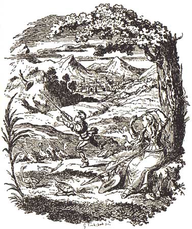 Goose Girl Cruikshank Illustration