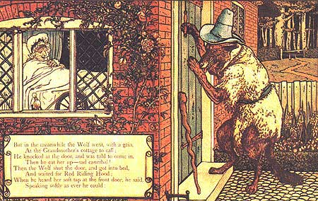 Little Red Riding Hood Crane Image