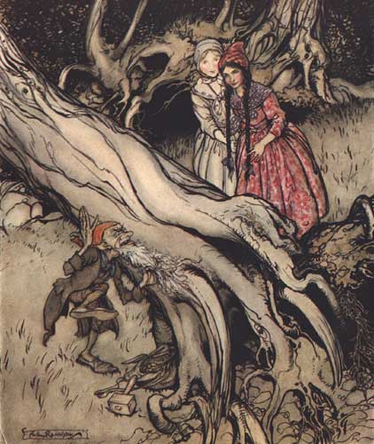 Snow White and Rose Red Rackham Image