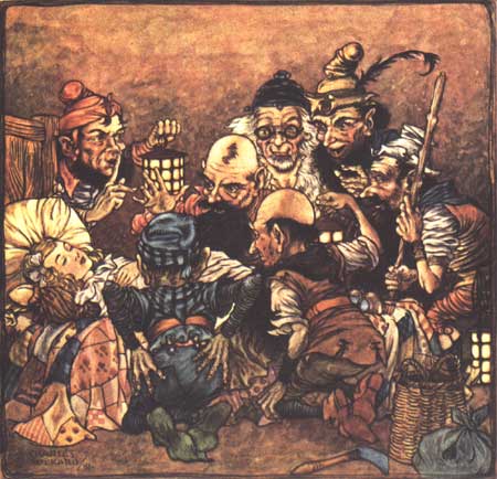 Snow White and the Seven Dwarfs by Charles Folkard Image