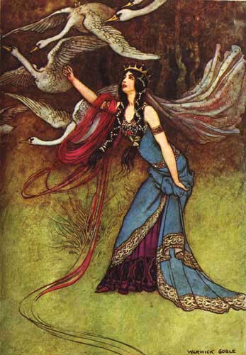 Six Swans Goble Image