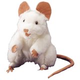 Folkmanis White Mouse Hand Puppet
