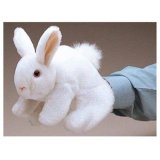 Folkmanis White Bunny Hand Puppet