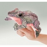 Folkmanis Red Legged Frog Finger Puppet