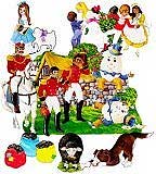 Little Folk Visuals Nursery Rhymes #4 Pre-Cut Flannelboard Figures